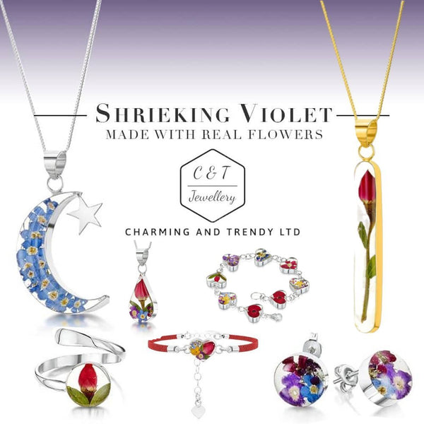 Shrieking Violet Real Flowers - Charming and Trendy Ltd