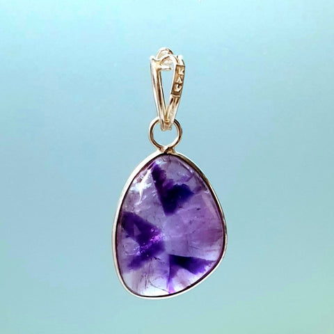 925 Sterling Silver Amethyst Pendant Necklace