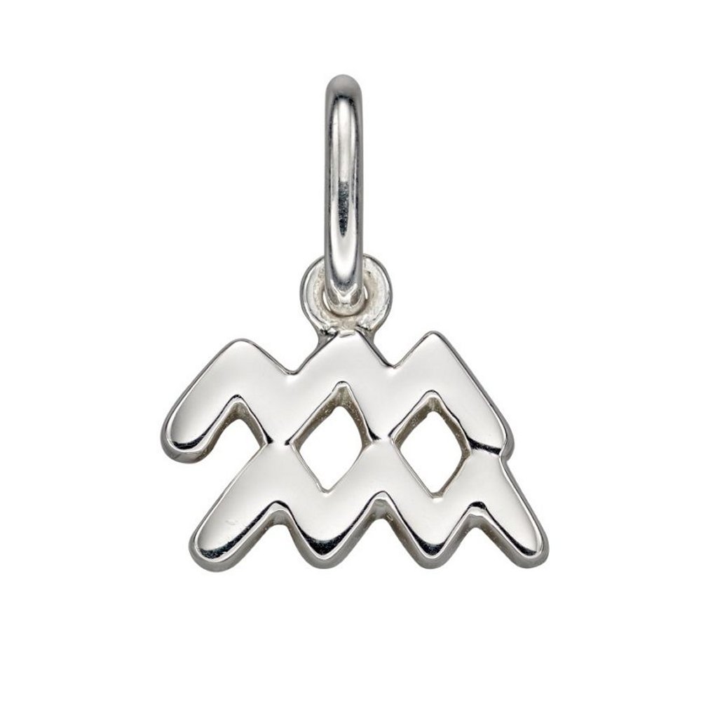 Sterling Silver Aquarius Pendant Necklace, Chain & Gift Boxed - Charming and Trendy Ltd