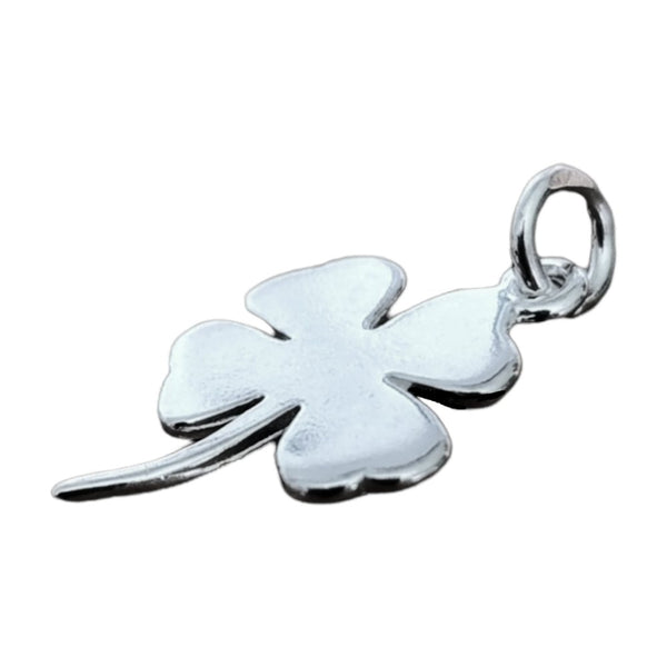 925 Sterling Silver 12mm Shamrock/Four Leaf Clover Charm